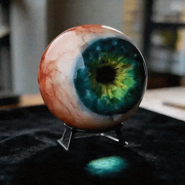 Monster eye realistic iris and vein detail