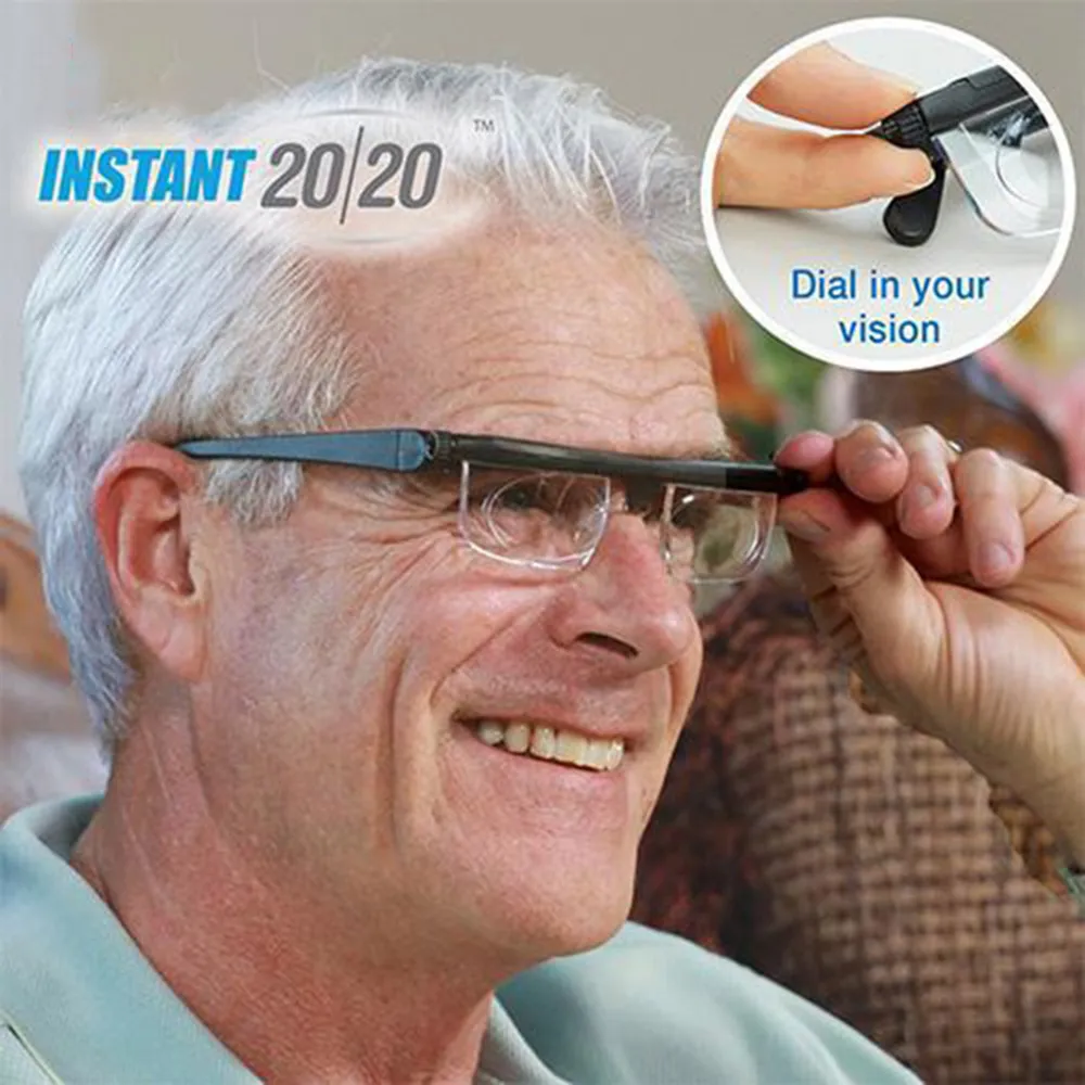 ADJUSTABLE FOCUS GLASSES NEAR AND FAR SIGHT - BUY 1