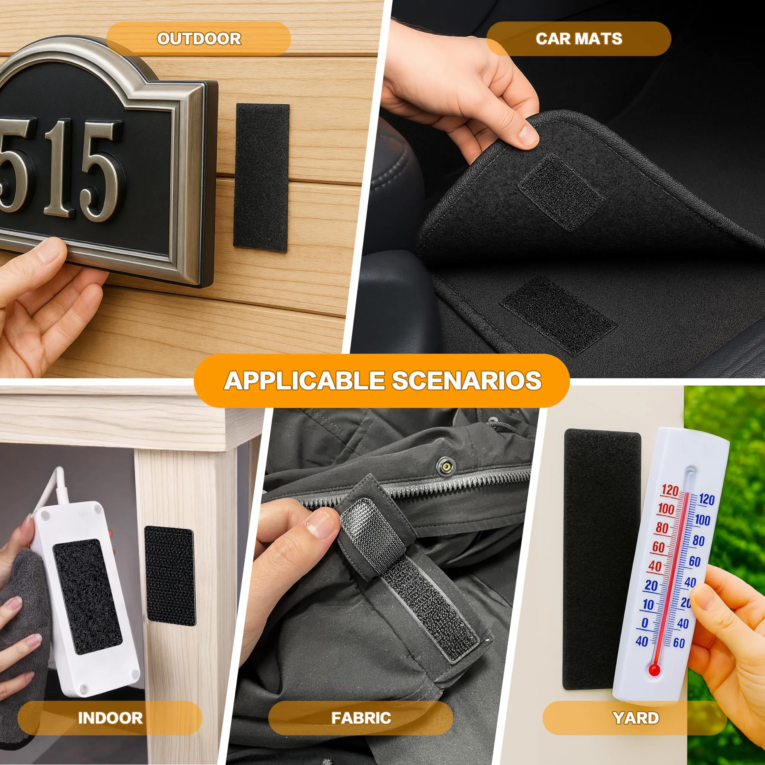 Indoor, Outdoor, Car Mats, Fabric, Yard Application Scenarios