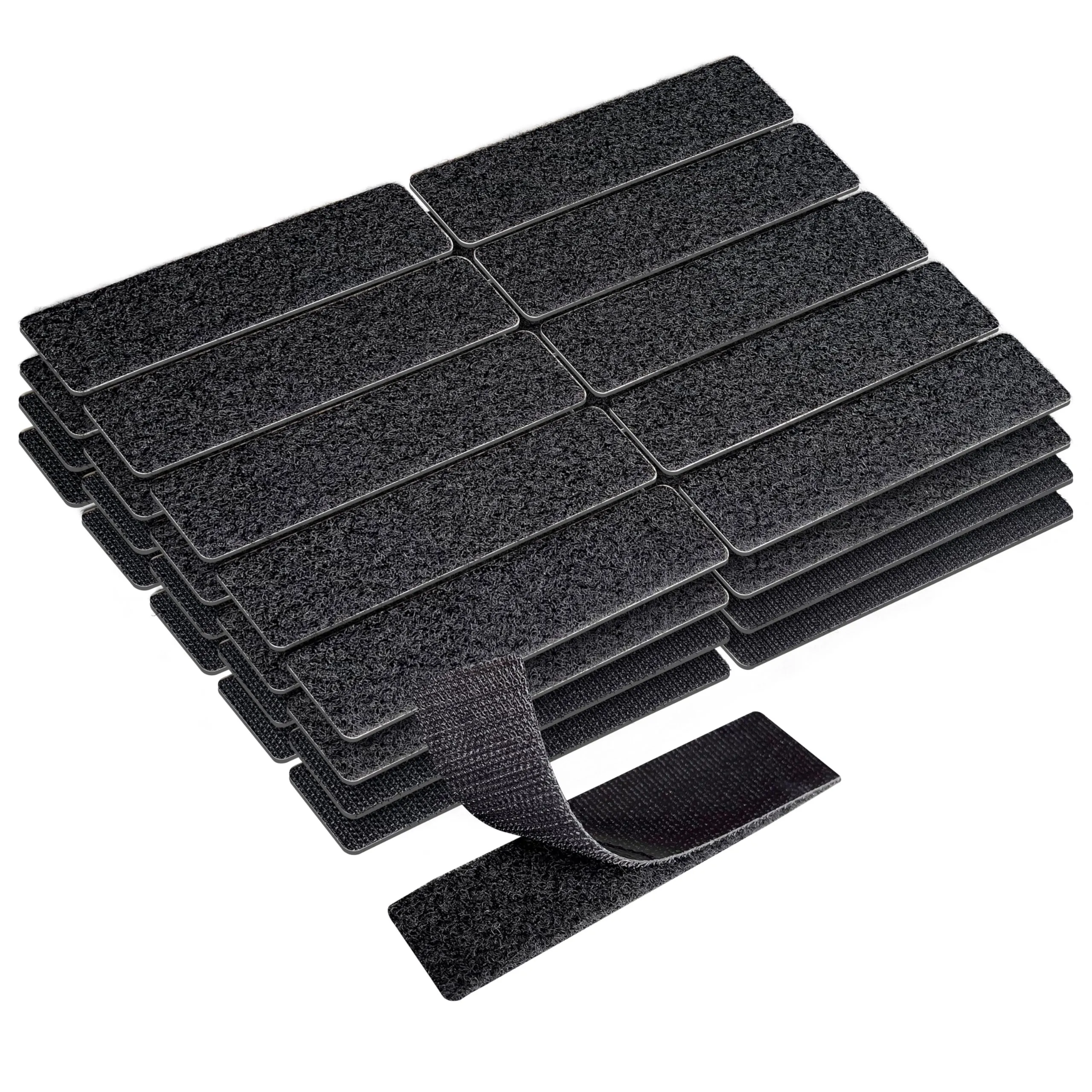 40 Sets Heavy Duty Hook and Loop Strips 1x4 inch