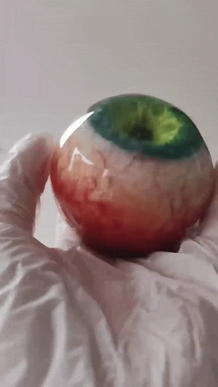 Hyper realistic monster eye gothic decor