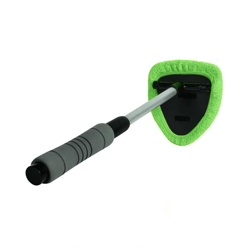 Windshield Cleaning Tool, Microfiber Car Window Cleaner with Extendable Handle - Green / with Extendable Handle / Super fast delivery On Sale & Quick Ship