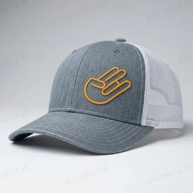 Shocker Club Embroidered Hat - Heather Grey/White