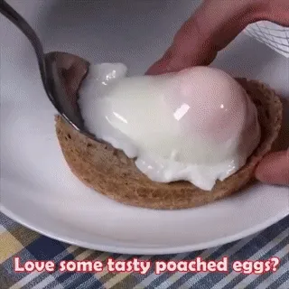 Microwave egg cooker demonstration