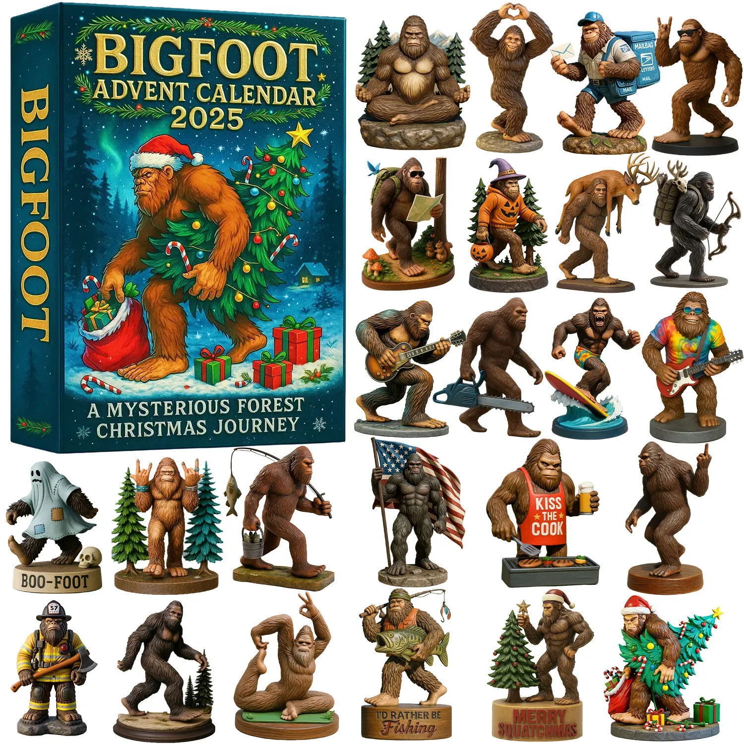 Limited Edition, Only 50 Sets Left! - Bigfoot Adventure Calendar 2025（2D）