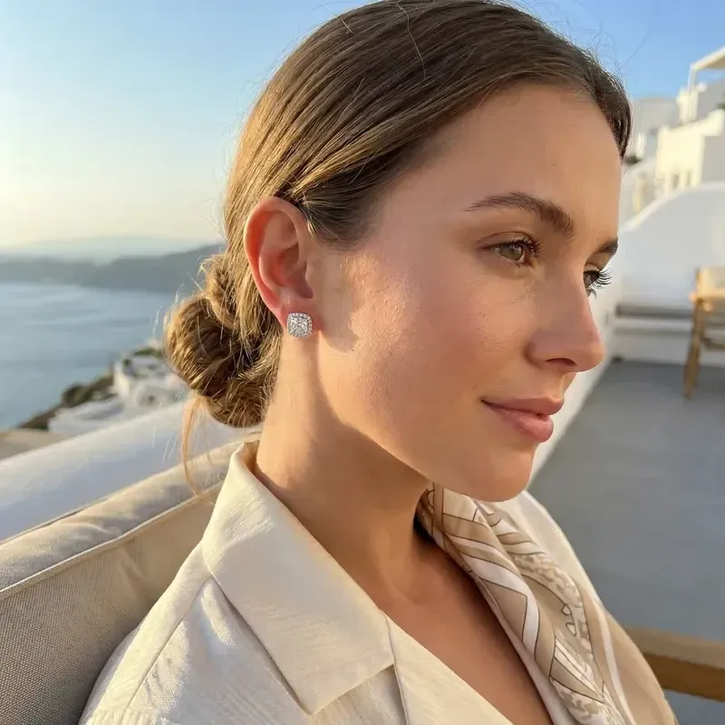 Halo Stud Earrings