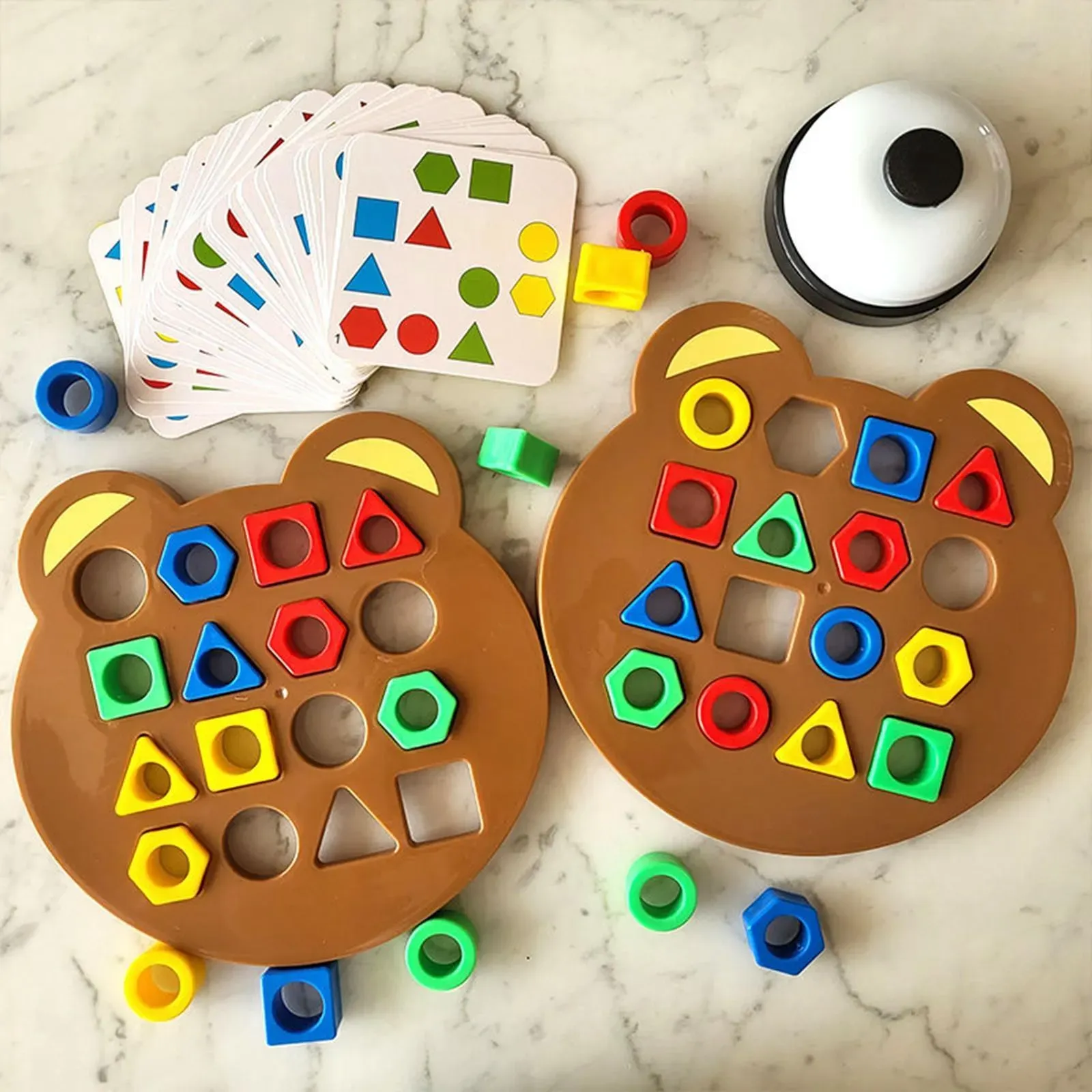 Shape Matching Game Blocks Match Puzzles Jigsaw for Girls Preschool Toddlers - Picture 31 of 34